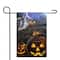 Pumpkins & Ghost Spooky Halloween Outdoor Garden Flag, 12.5" x 18"